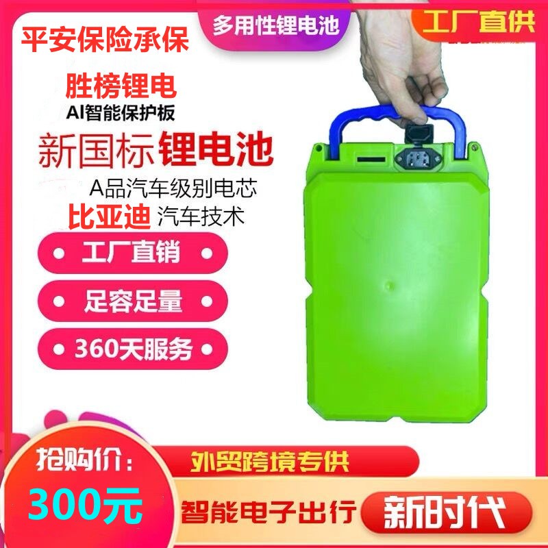 电动车割草机采茶机绿篱机锂电池草坪机48v24v水泵修剪机电瓶36v