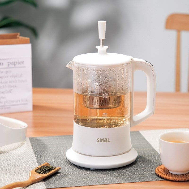 西摩SMAL忘忧煮茶壶办公室小型养生壶动家用高硼硅玻璃WK5018