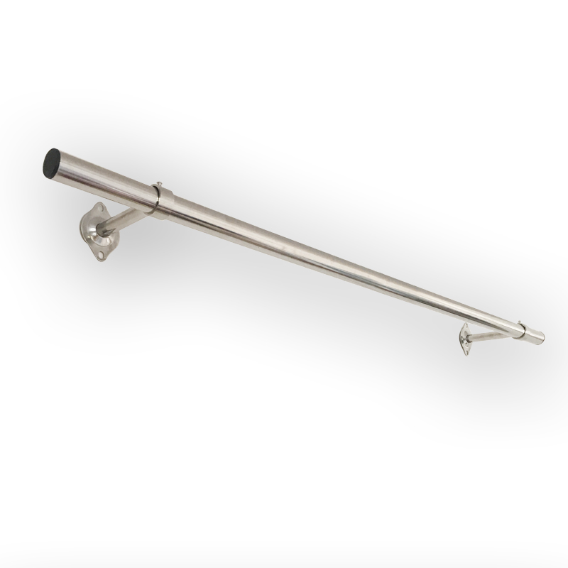 30不锈钢阳台侧装固定式晾衣杆晾衣架晒衣单杆式凉挂衣杆顶装