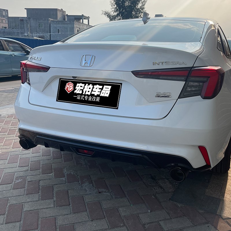 适用于型格后唇扰流板小包围型格前铲侧裙黑化外观排气管尾喉改装