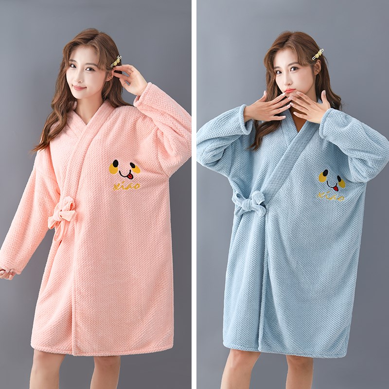 【一秒出浴 热卖爆款】202新款菠萝格家用浴袍可穿式浴裙速干发