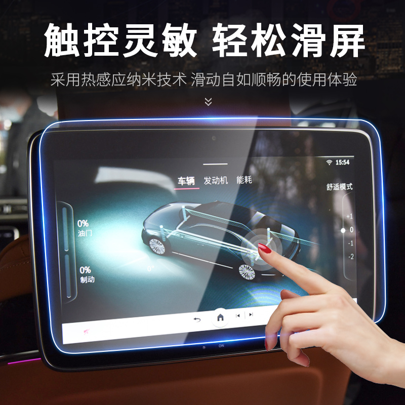 23款新S级钢化膜L SL S0仪表导航显示屏幕膜内饰贴中控