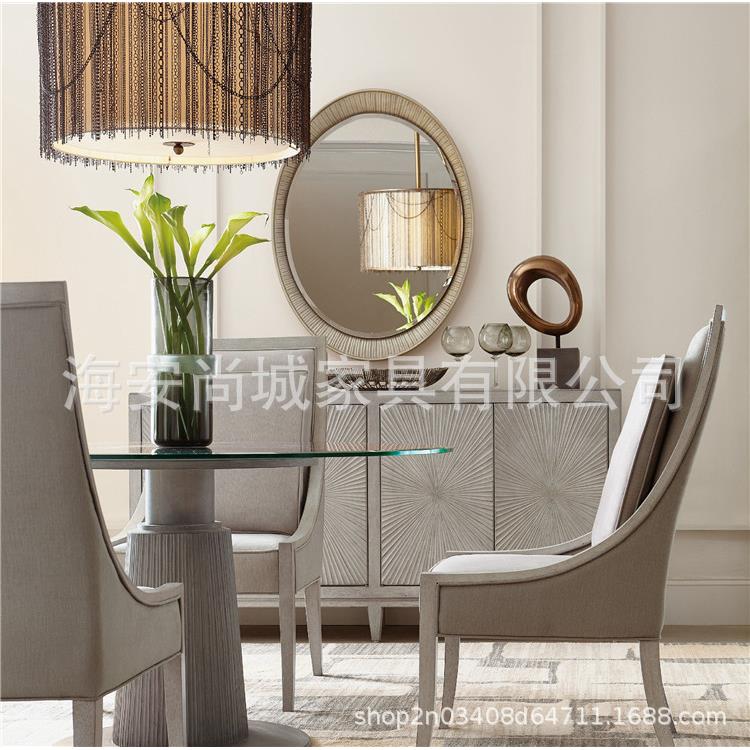 新古典柜实木餐纹理玄关边柜装饰柜后现代储物样板房柜F-32可促销