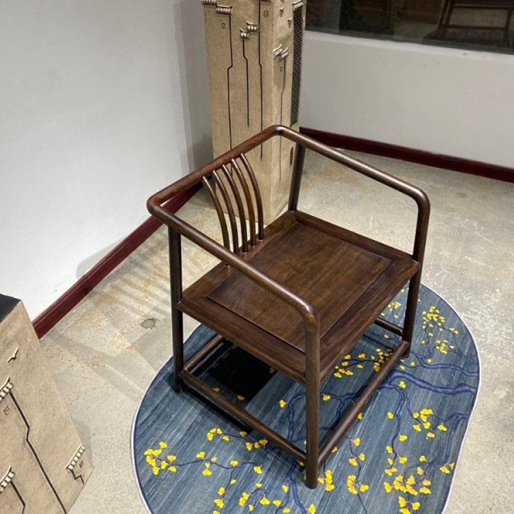 新式黑檀实木家具椅子餐圈椅主人椅套客椅配椅靠背无品牌/椅椅官