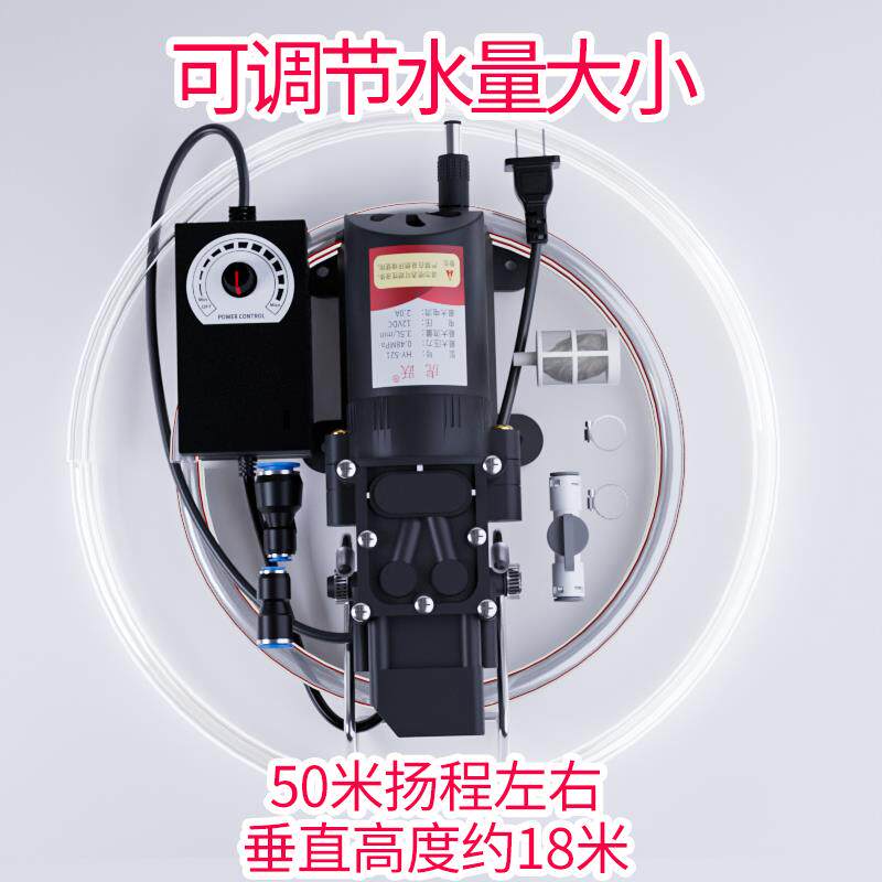 钻机水泵打孔220v抽水水雕刻机水机微HEI泵抽水泵开槽机型自吸泵