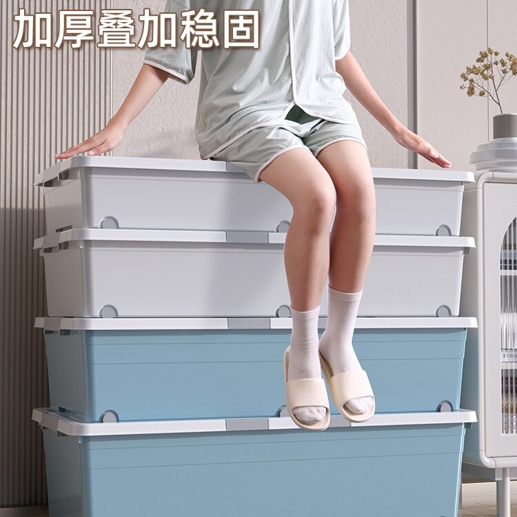 包邮床底收纳箱扁平塑料衣服被子收纳盒整理箱收纳沙发透明床下收