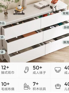 五斗柜卧室收纳大五容量家合用卧室落地靠墙组床物置dg001602抽屉