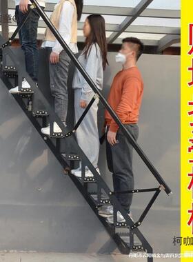 叠楼梯阁楼复式楼跃层型室内小户lof公寓t家用户WFS外66楼厂麦太