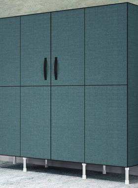 简组装衣柜卧室双人布艺收用全纳柜实布衣柜钢管加粗易加固UEL钢