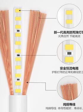 Casa带mbi柔性超亮灯led灯条明装氛围霓虹灯化户防水亮白色360外