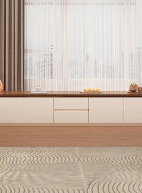 阳台柜飘窗地柜落柜柜卧室实木储柜物窗矮台柜80908收纳柜承重家