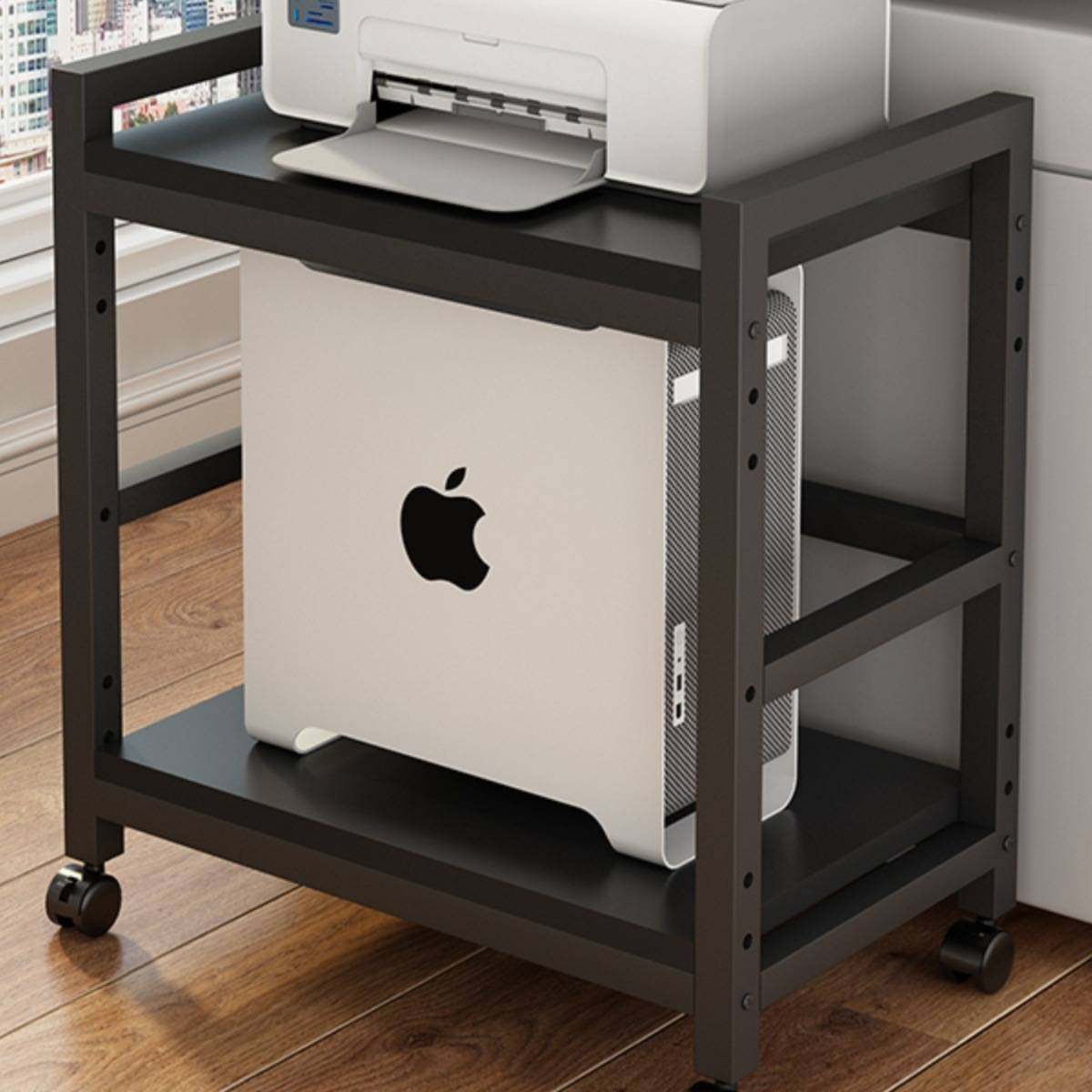 落地多层可移动打印机置物架办公室家用电脑主机机箱收纳放置架子