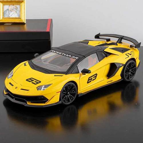 1:8兰博S无品牌/VJ63合金模汽车型仿客真厅摆件收藏大牛车模跑车