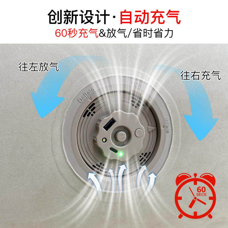 新品户休闲充沙发植气午绒外自动充气床垫野营居家睡充气VHS沙发