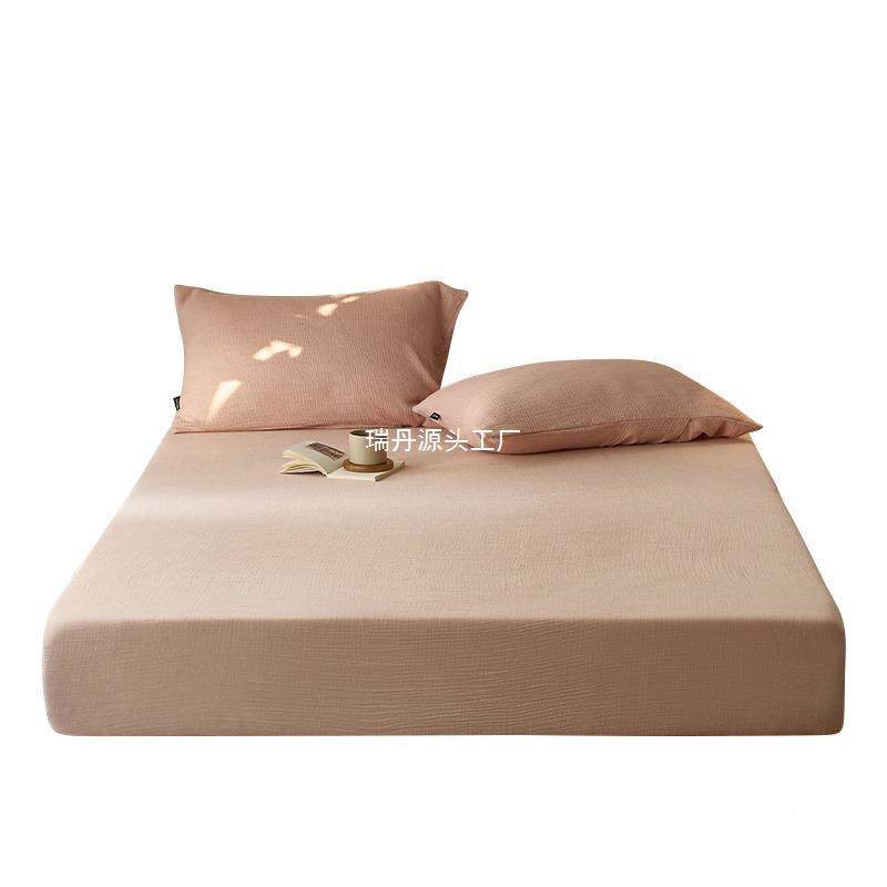 双层纱纯席棉床笠件梦思床垫保护罩套床罩2025新款四季单HYJ通用