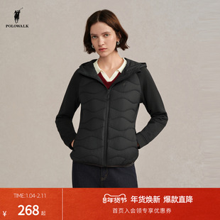 POLOWALK旗舰店轻薄羽绒服女款2025冬季新品时尚修身90鸭绒外套
