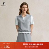 POLOWALK旗舰店女装 T恤百搭套装 2025秋冬T恤polo领女式 显瘦短袖