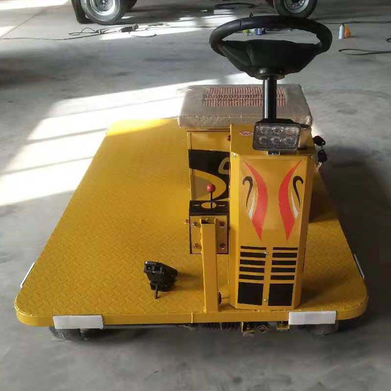 生产电动平板车 载重王四轮拉货车 车间工T厂用平板搬运车
