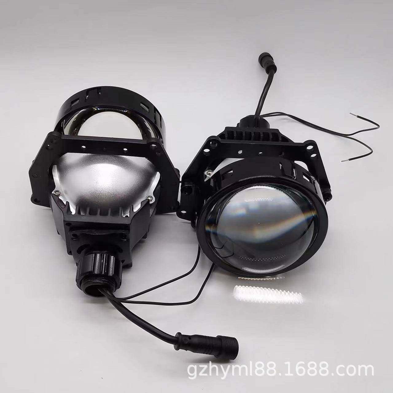 通用款汽车LED蓝膜无损双光透镜高清聚光灯远近一体改装车灯