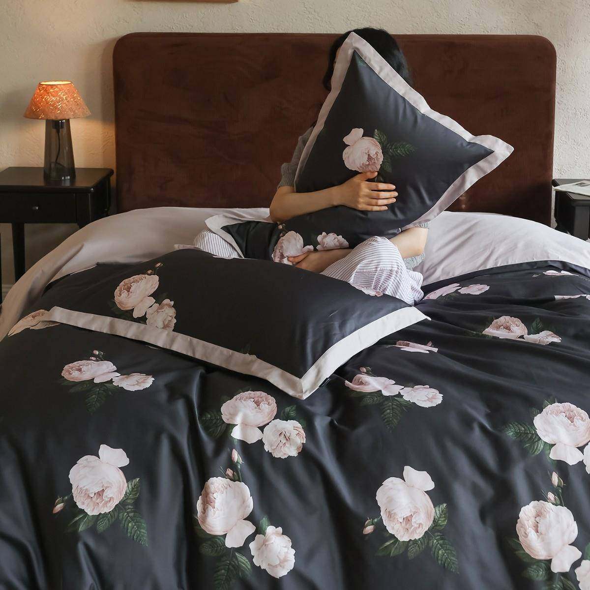 现代艺术全棉磨毛四件套100S高支纯棉被套床单加厚保暖秋冬季床品,鲜花速递/花卉仿真/绿植园艺,割草机/草坪机,淘宝优惠券,粉丝福利购,淘宝优惠卷