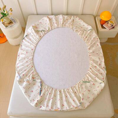 纯棉笠床垫保护罩全棉夹棉床床罩四季通用脏隔床套罩亲IKO肤透气