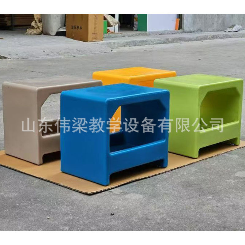 多功能音乐凳积木凳塑料注塑六面体音乐教室抽屉学校活动大合唱凳