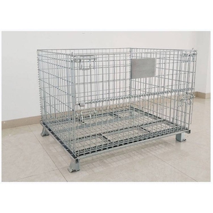 仓储笼折叠铁框物流带轮快递分拣框笼车筐铁网笼仓库储物笼周转筐