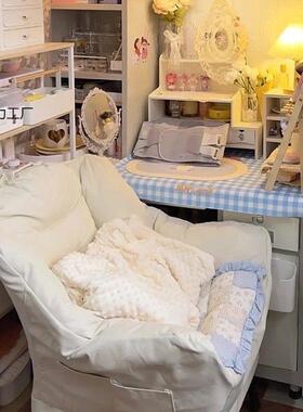 懒人发单人沙发椅沙FUO宿舍人椅电脑椅懒家台用卧室阳躺椅女生化