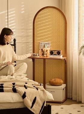 新中式屏风隔断客编YDE厅遮玄关架家用日挡式卧室藤置物入户简约