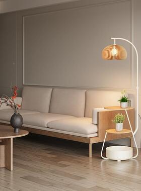 2025新款沙落地灯美式几复古风客厅发旁氛围茶头灯卧JLF室床柜一