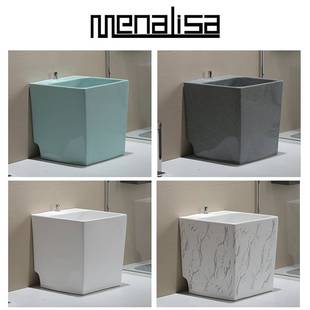 拖把池家用阳台彩色2023新款墩布盆洗落地式洗脚池陶瓷户外卫生间