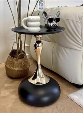 客厅沙阳发柜侧柜茶几小台置物架简约创边意YPF圆桌子轻奢边几床