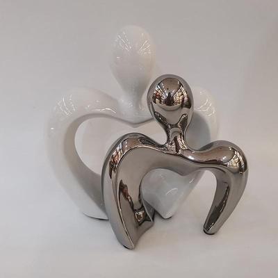 奢轻档家高居酒柜装饰品情侣套房装MHM新陶瓷摆件