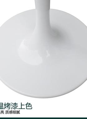 白色属郁铁金香喇支叭盘IFE台脚简约金边几底座支架艺桌腿茶几腿