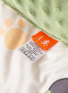 FCW被?A子类针织棉豆豆春绒儿童被婴儿棉宝宝秋冬被幼儿园午睡小