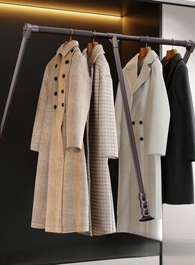 下拉式ZXS挂柜衣杆衣帽间衣柜可伸双缩衣通冲拉杆缓内升降下拉挂