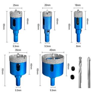 定孔位中钻玻KJF璃开孔瓷器瓷砖墙开孔钻头陶取大理心石金刚砂开