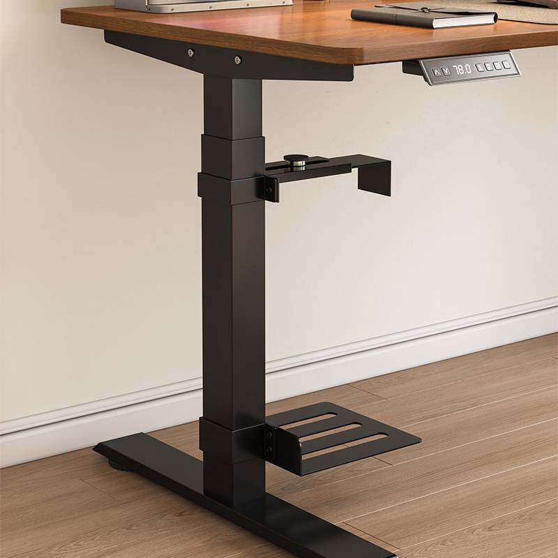 升降桌用主机托悬挂式托架台式主机悬空散热挂架铁艺主机底座架子