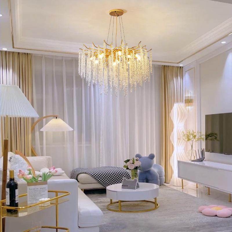 法式轻奢客厅灯别墅复式餐厅卧室吊灯民宿枝形八角珠流苏水晶灯,鲜花速递/花卉仿真/绿植园艺,割草机/草坪机,淘宝优惠券,粉丝福利购,淘宝优惠卷