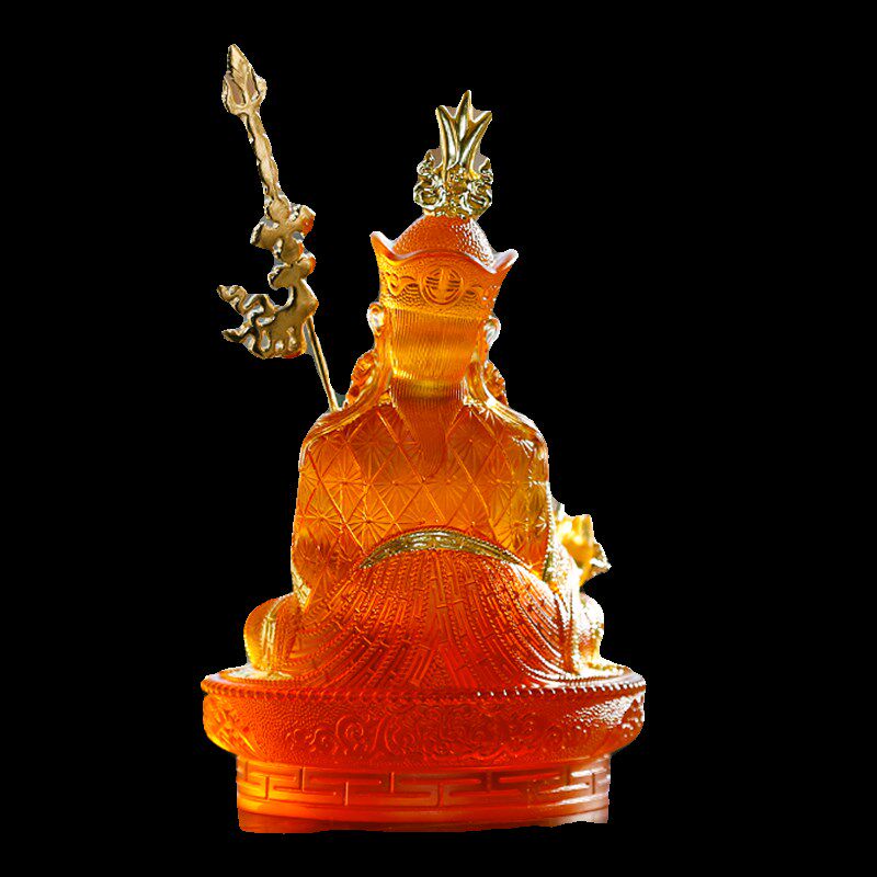 莲花生大士琉璃佛像观音菩萨佛像化生供奉居家藏传莲花生大师摆件
