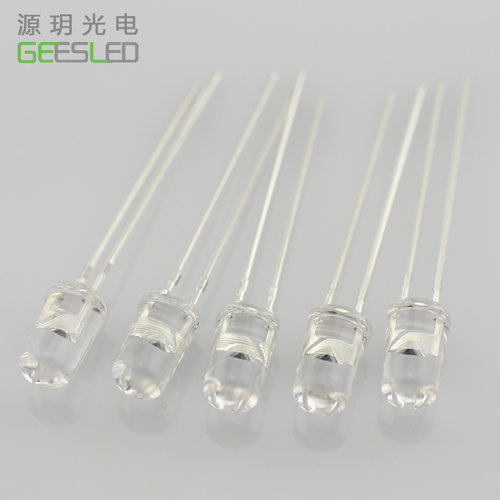 5mm超高亮发光二极管F5圆头正白红蓝绿黄聚光指示鼠标灯led灯珠