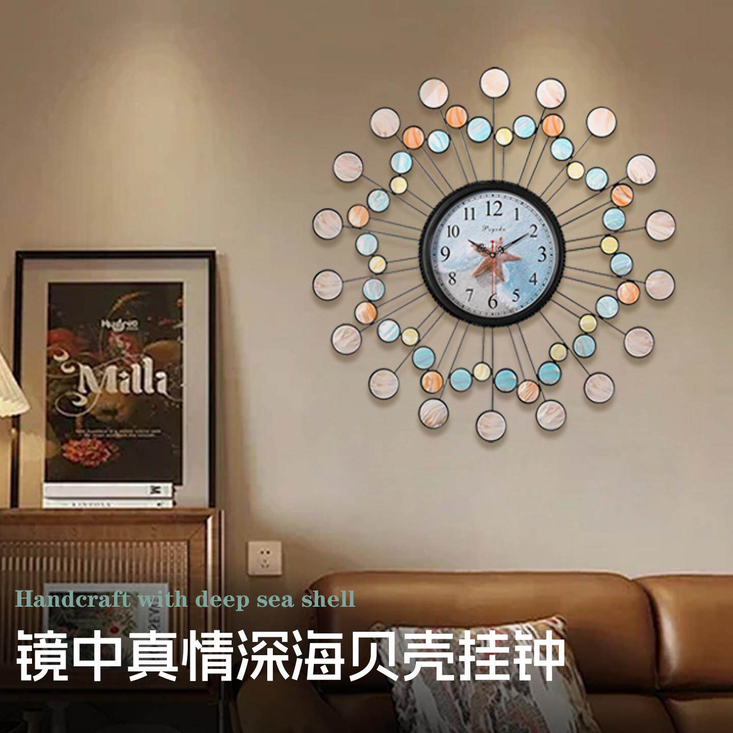 北欧表现代简挂约钟表钟时钟厅创psk18040客意时尚个性家用表挂墙