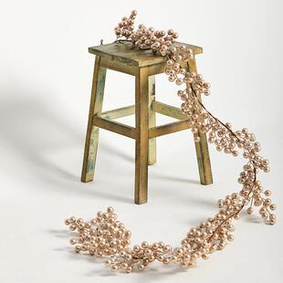 圣诞红果金果白果藤条圣诞节装饰品腾挂仿真果子装饰藤条楼梯门挂