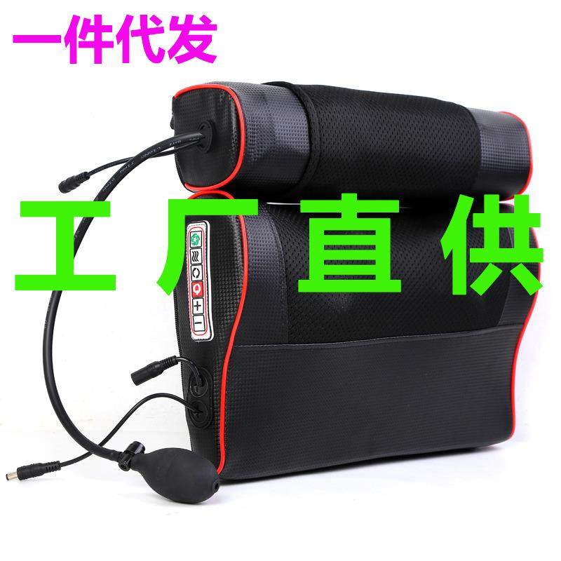 多功能肩颈椎按摩器仪腰部脖子腿全身电动加热按摩枕头家用靠垫