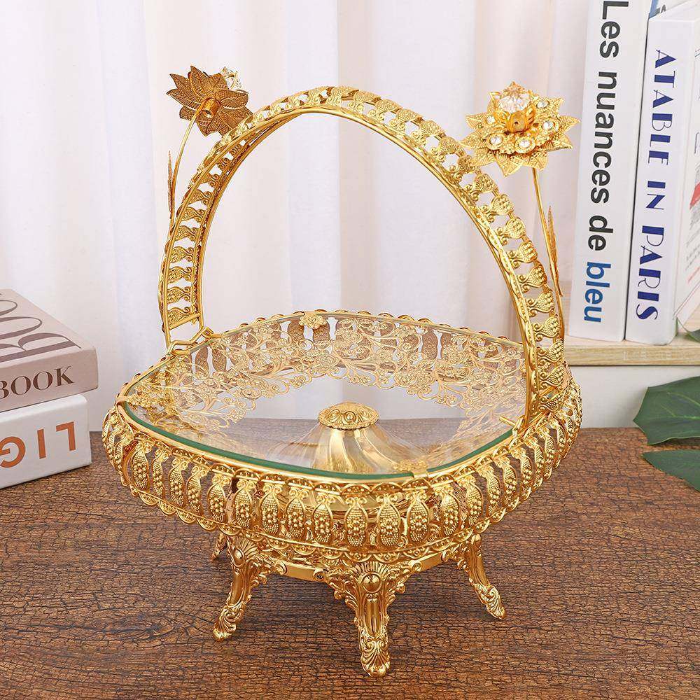小众精美玻璃果盆客厅时尚复古重工工艺品装饰宴会酒店桌面水果篮,电子元器件市场,其它元器件,淘宝优惠券,粉丝福利购,淘宝优惠卷
