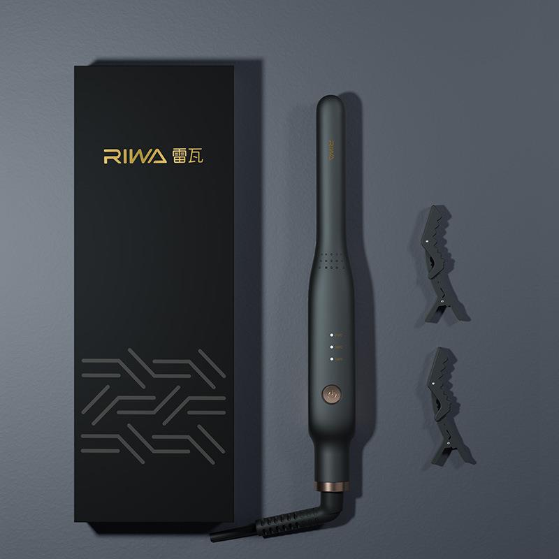 雷瓦RB-8250电夹板男士专用卷发棒直卷两用迷你小型拉直板蓬松器