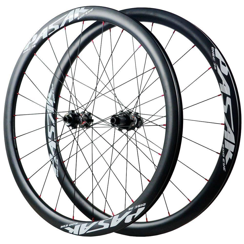 700C碟刹公路轮组越野自行车公路车轮碳纤维轮组中锁碟刹HG MS XD