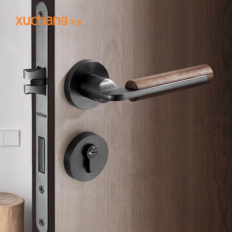 轻奢风锌合金室内分体式门锁卧室木门锁把手静音花梨木门把手手柄,电子元器件市场,其它元器件,淘宝优惠券,粉丝福利购,淘宝优惠卷