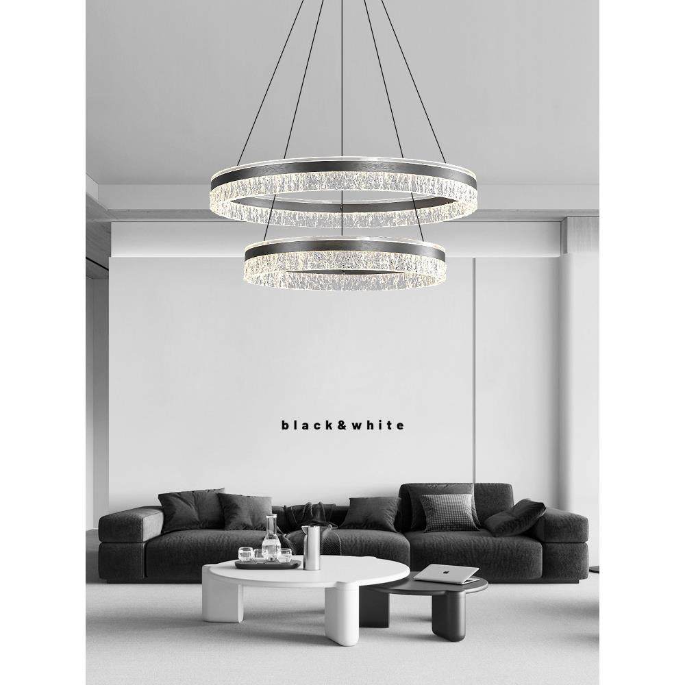 意式极简客厅别墅吊灯大厅主灯2024新款轻奢卧室高端奢华大气灯具,家装灯饰光源,智能吊灯,淘宝优惠券,粉丝福利购,淘宝优惠卷