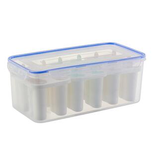 RP4T雪糕模具大号冰棒模具家用冰棍冰淇淋冰块盒装带盖密封